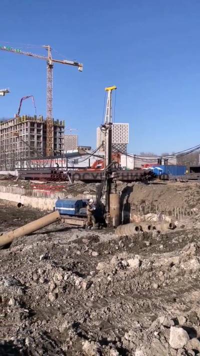 Водопонижение грунтовых вод. Бурение глубинных скважин. Буровая установка Беркут